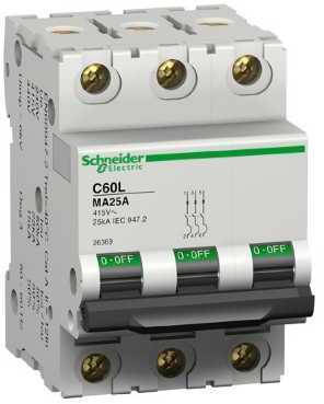 Schneider Electric 26369 Автоматический выключатель C60lMA 3п 25A MA