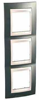 Schneider Electric MGU6.006V.524 РАМКА ВЕРТИКАЛЬНАЯ 3 МЕСТА, ХАМЕЛЕОН ШАМ