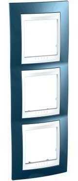 Schneider Electric MGU6.006V.854 РАМКА ВЕРТИКАЛЬНАЯ 3 МЕСТА, ХАМЕЛЕОН ГОЛ