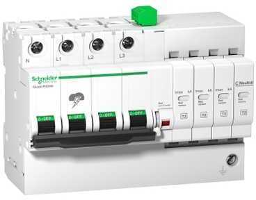 Schneider Electric A9L16300 УЗИП СО ВСТРОЕННОЙ ЗАЩИТОЙ IQUICK IQUICK PRD 3П+Н 8кА С КАРТРИДЖАМИ