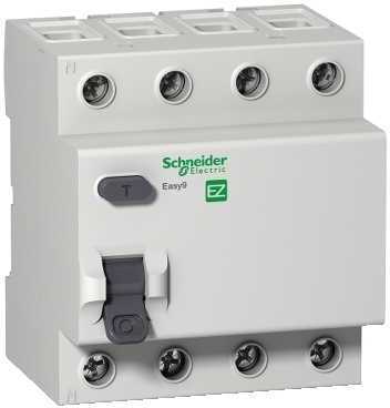 Schneider Electric EZ9R54463 ДИФ. ВЫКЛ. EASY 9 (УЗО) 4П 63А 100мА AC