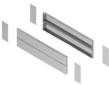 Schneider Electric NSYSPSX4200SF 2 БОКОВЫЕ ПАНЕЛИ ЦОКОЛЯ 400x200 НЕРЖ. 304L
