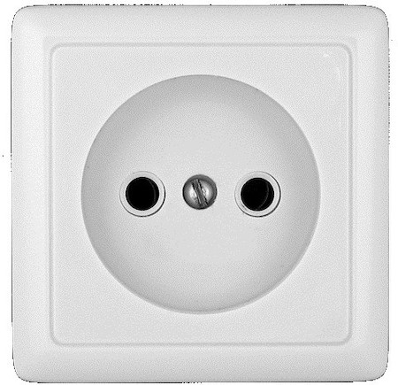 Schneider Electric RA10-131-B ХИТ О/У РОЗЕТКА без заземления без шторок 10А, 250В, БЕЛЫЙ. Россия