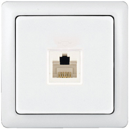 Schneider Electric RT-4A3-B ХИТ О/У РОЗЕТКА телефонная RJ11, БЕЛЫЙ. Россия