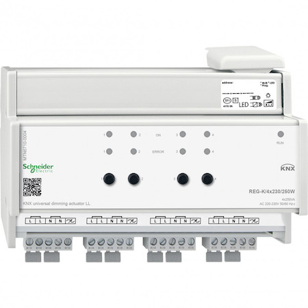 Schneider Electric MTN6710-0004 УНИВЕРСАЛЬНЫЙ ДИММЕР LED REG/4x230/250Вт