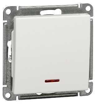 Schneider Electric VS210-150-1-86 W59 1-клавишный ВЫКЛЮЧАТЕЛЬ с подсв. 2-полюсн., 10АХ, механизм, БЕЛЫЙ