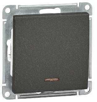 Schneider Electric VS110-153-6-86 W59 1-клавишный ВЫКЛЮЧАТЕЛЬ с подсв. 10АХ, механизм, ЧЕРНЫЙ БАРХАТ