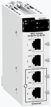 Schneider Electric BMXNOC0401 Модуль M340 ETHERNET-IP и Modbus TCP