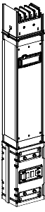 Schneider Electric KSA1000ED4081 СЕКЦИЯ РАСПРЕД. ВЕРТИКАЛЬН. 1000А, 0,8М