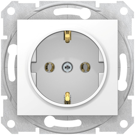Schneider Electric SDN3001821 SEDNA РОЗЕТКА 16А c з/к, без шторок, быстрозажимные контакты, БЕЛЫЙ