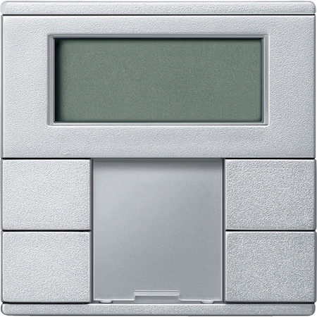 Schneider Electric MTN6212-0460 2-КНОПОЧН ВЫК-ЛЬ PLUS С ТЕРМОРЕГУЛЯТ SYM, АЛЮМИНИЙ