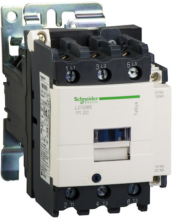 Schneider Electric LC1D806SWS207 КОНТАКТОР D 3P, 80A, НО+НЗ, 72V DC,РАСШ.ДИАП.,ПОД КОЛЬЦ. НАК., ДЛЯ ЖД