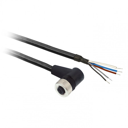 Schneider Electric XZCP12V12L5 КАБ. С КОННЕКТ. М12,5 PIN, 5М,РАЗЪЕМ УГ.