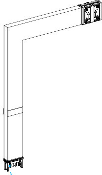 Schneider Electric KSC250DLF4CF СЕКЦИЯ УГЛОВАЯ НА ЗАКАЗ 250А, ОГН.БАРЬЕР
