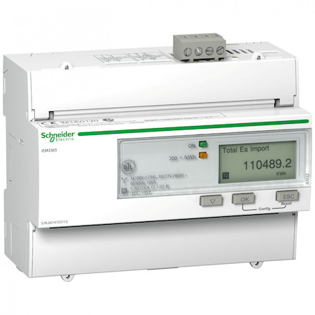 Schneider Electric A9MEM3365 Счетчик 3-ф актив-реакт iEM3365 125А 4Т.
