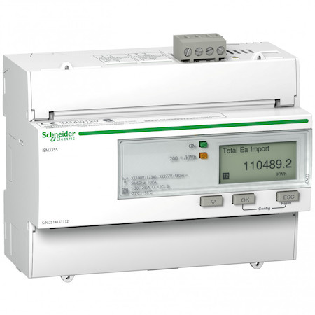 Schneider Electric A9MEM3355 Счетчик 3-ф актив-реакт iEM3355 125А 4Т.