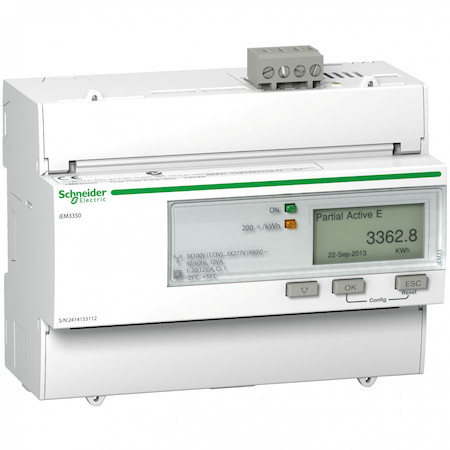 Schneider Electric A9MEM3350 Счетчик 3-ф актив-реакт iEM3350 125A 1Т.