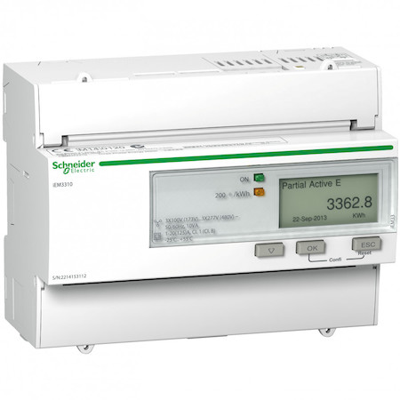 Schneider Electric A9MEM3310 Счетчик 3-ф актив. энергии iEM3310 125A