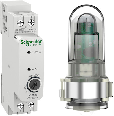 Schneider Electric CCT15369 СУМЕРЕЧНЫЙ ВЫКЛЮЧАТЕЛЬ IC2000d аналоговый c уличным датчиком освещенности