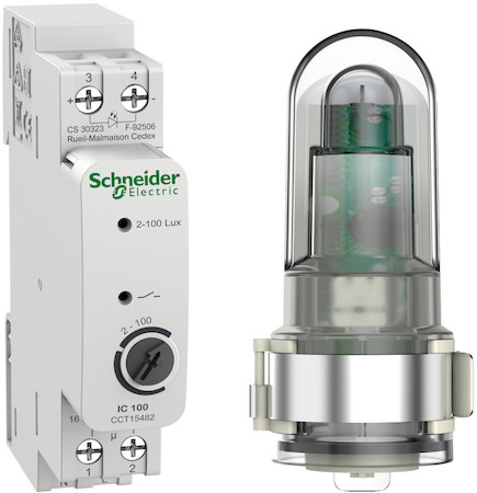 Schneider Electric CCT15482 СУМЕРЕЧНЫЙ ВЫКЛЮЧАТЕЛЬ IC100d аналоговый c уличным датчиком освещенности