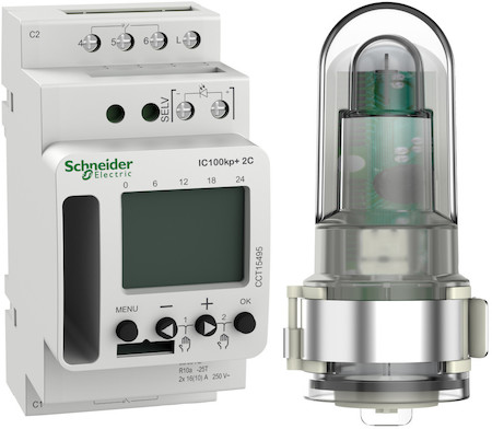 Schneider Electric CCT15495 СУМЕРЕЧНЫЙ ВЫКЛ-ЛЬ IC100kp+ 2С прогр.c улич.дат,2вых,под-ка BT модуля (excluded)