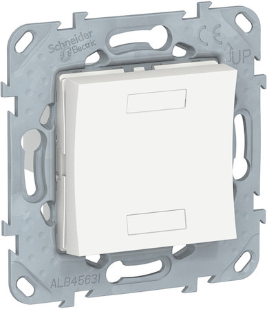 Schneider Electric NU553018 UNICA NEW KNX 2-кнопочный выключатель, БЕЛЫЙ