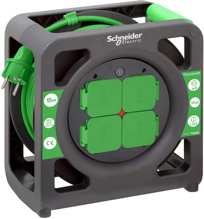 Schneider Electric IMT33136 Удлинитель катушечный Thorsman 4 роз 15м 3х1.5 IP44