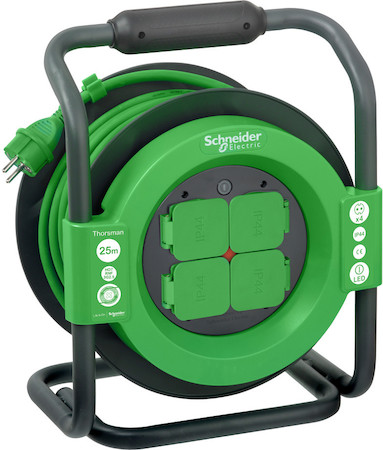 Schneider Electric IMT33148 Удлинитель катушечный Thorsman 4 роз 25м 3х2.5 IP44