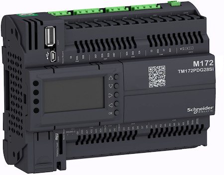 Schneider Electric TM172PDG28SI M172 Производит., с дисплеем, 28I/O Eth 2RS485 2SSR изол