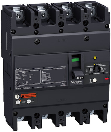 Schneider Electric EZCV250H4225 3П3Т АВТОМАТИЧЕСКИЙ ВЫКЛЮЧАТЕЛЬС ДИФ.ЗАЩ. 36 кА/415В 225A