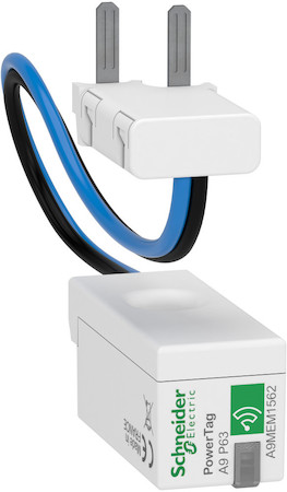 Schneider Electric A9MEM1562 БЕСПРОВОДНЫЙ ДАТЧИК ACTI9 POWERTAG 63А DPN 1P+N / 2P НИЖЕ АППАРАТА =S=