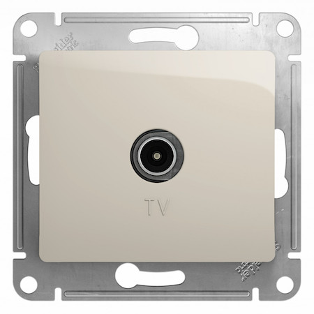 Schneider Electric GSL000993 GLOSSA TV АНТЕННА коннектор, механизм, МОЛОЧНЫЙ
