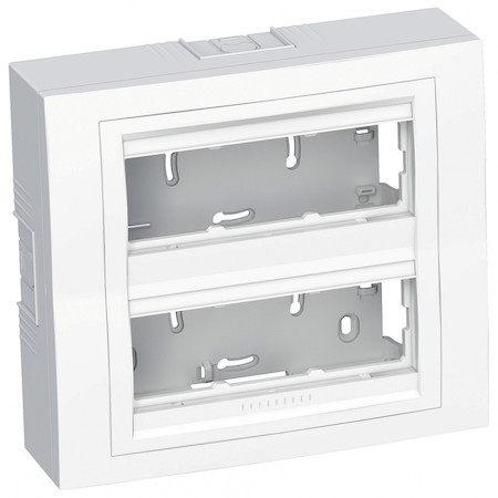 Schneider Electric ALB44436N КОРОБКА НАР.МОНТ 2x3 ГОРИЗ.C РАМКОЙ 9003