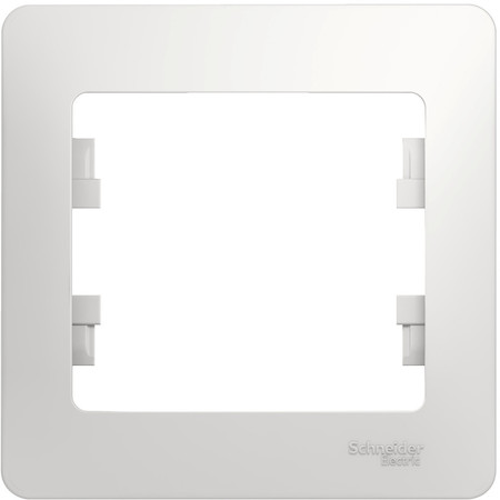 Schneider Electric GSL000101 GLOSSA 1-постовая РАМКА, БЕЛЫЙ