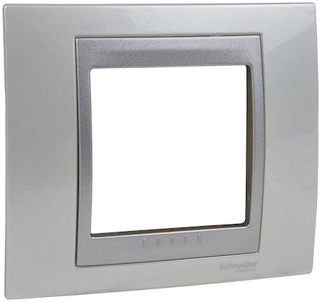Schneider Electric MGU66.002.092 UNICA TOP РАМКА 1-постовая, АЛЮМИНИЙ/НОРДИК