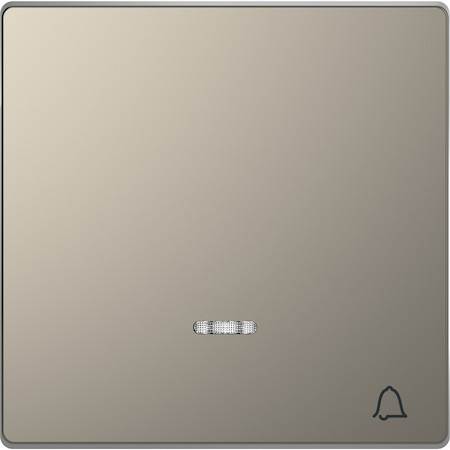 Schneider Electric MTN3325-6050 MERTEN D-Life КЛАВИША с линзой для LED модуля, сим. звонок, НИКЕЛЬ