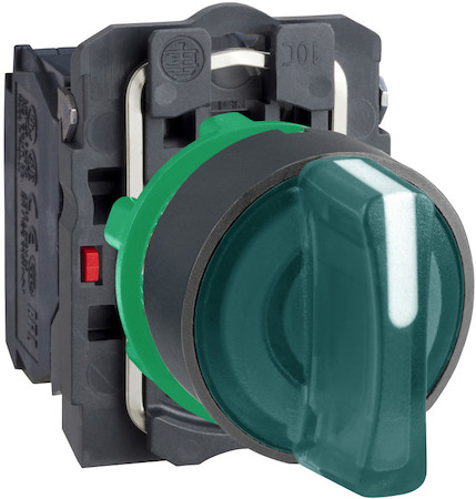 Schneider Electric XB5AK135M5 ПЕРЕКЛЮЧ. С ПОДСВ., 3 ПОЛОЖ., С ФИКСАЦ.