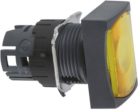 Schneider Electric ZB6DF5 КНОПКА ПРЯМОУГ. С ПОДСВ. ЖЕЛТАЯ