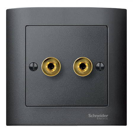 Schneider Electric MTN469314 MERTEN ЦЕНТР.ПЛАТА для аудио розетки АНТРАЦИТ, SM