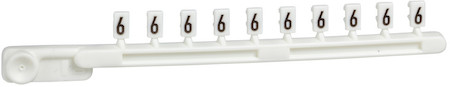 Schneider Electric AB1R6 ЛЕНТА 10 ШТ МАРКИРОВКИ НАБОРНОЙ, ЦИФРА 6