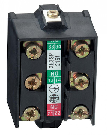 Schneider Electric XE3SP2151 БЛОК БЕЗИНЕРЦ. КОНТАКТОВ 1НЗ2НО