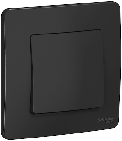 Schneider Electric BLNVS010106 BLANCA С/У 1-клавишный ВЫКЛЮЧАТЕЛЬ (cх.1), 10А, 250B, АНТРАЦИТ