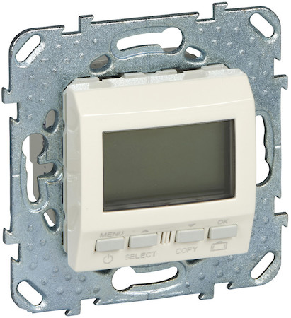 Schneider Electric MGU5.505.25ZD UNICA ТЕРМОСТАТ программируемый, недельный, встроенный термодатчик, БЕЖЕВЫЙ