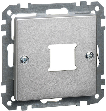 Schneider Electric MTN291160 MERTEN ЦЕНТР.ПЛАТА д/розетки RJ11/RJ45,1пост, АЛЮМИНИЙ, QF SM