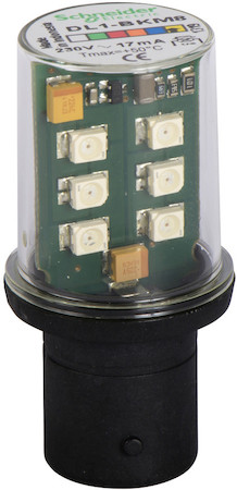 Schneider Electric DL1BKM8 СВЕТОДИОДН. КЛАСТЕР 230В ЖЕЛТЫЙ