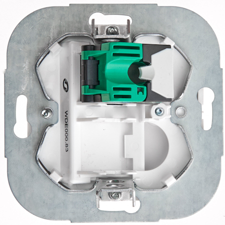 Schneider Electric WDE000183 ДУЭТ РОЗЕТКА компьютерная RJ45 кат.5E, механизм, БЕЛЫЙ