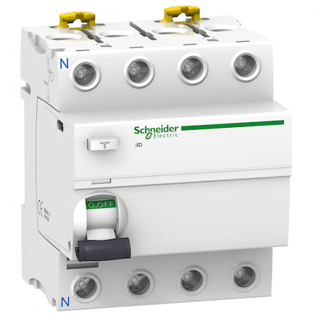 Schneider Electric A9R34491 ВЫКЛЮЧАТЕЛЬ ДИФФ. ТОКА iID 4П 100A 300mA A-SI