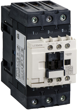 Schneider Electric LC1D65AB7 3P КОНТАКТОР EVERLINK AC3 440В 65A КАТУШКА УПР. 24В AC 50/60ГЦ