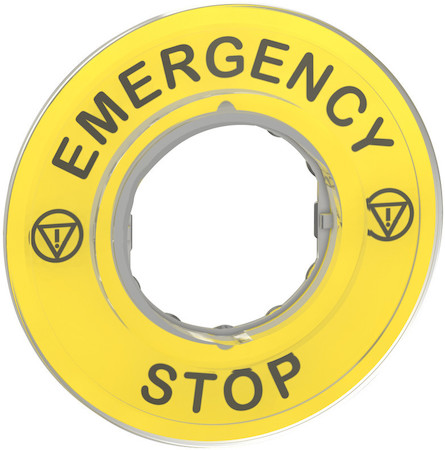 Schneider Electric ZBY9320 3D МАРКИРОВКА "EMERGENCY STOP"