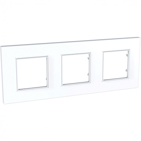 Schneider Electric MGU2.706.18 UNICA QUADRO РАМКА 3-постовая, БЕЛЫЙ
